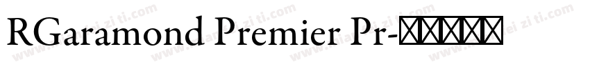 RGaramond Premier Pr字体转换